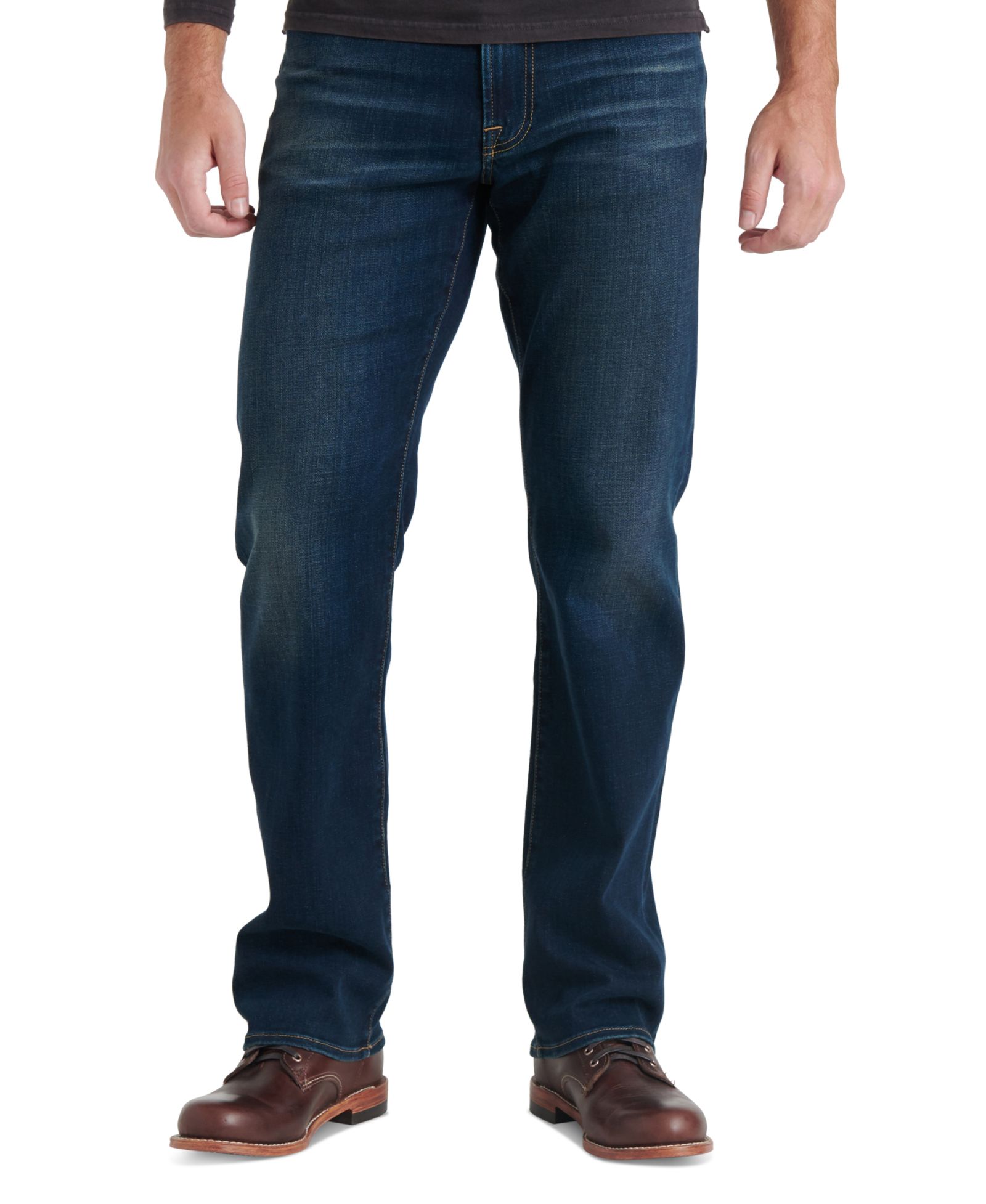 Lucky Brand Men's 181 Relaxed Straight Fit COOLMAX® Stretch Jeans