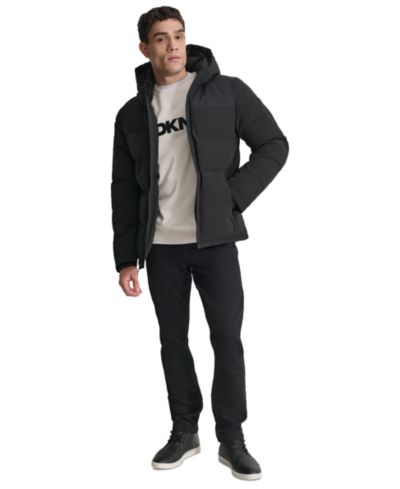 Мужское пуховое пальто DKNY Mixed-Media