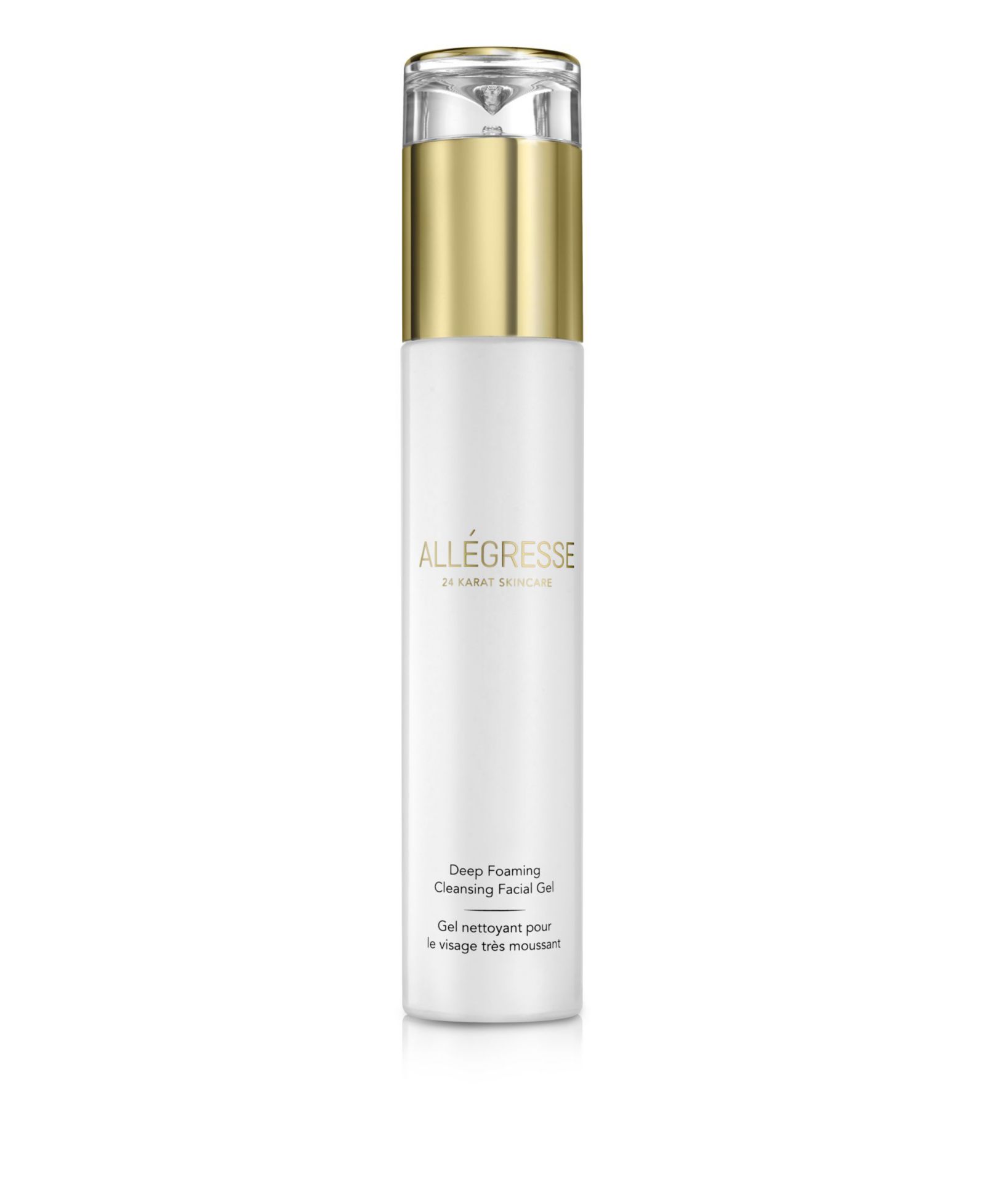 Allegresse 24K Skincare Deep Foaming Cleansing Facial Gel 4.0 oz