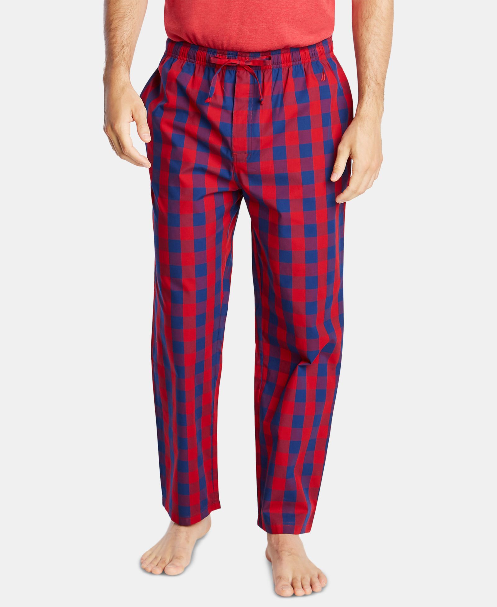 Мужские клетчатые пижамные брюки Nautica Cotton