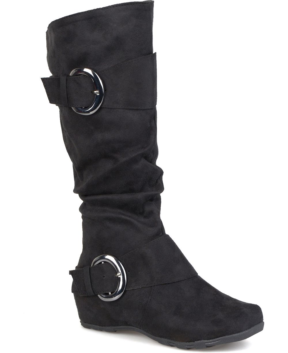 Journee Collection Женские сапоги Jester Extra Wide Calf с широкой голенищей и пряжкой