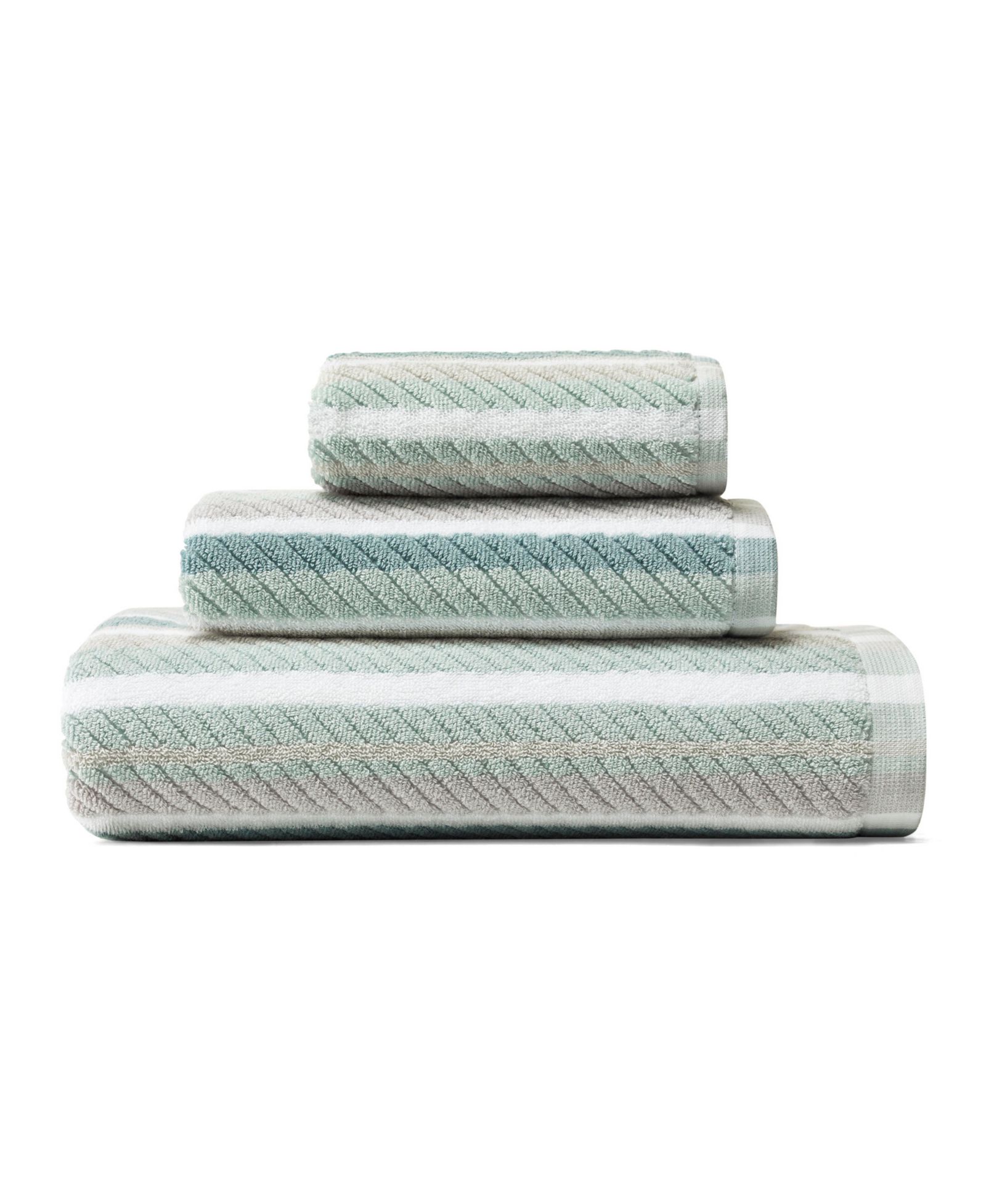 Tommy Bahama Home Ocean Bay Stripe Bay 3-Pc. Bath Towel Set