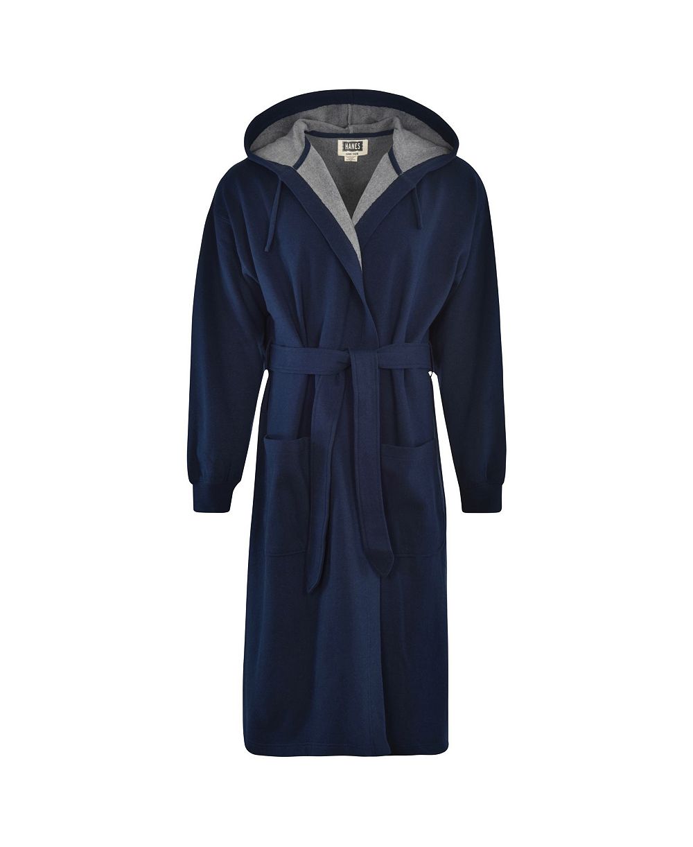 Hanes 1901 Men's Athletic Hooded Fleece Robe