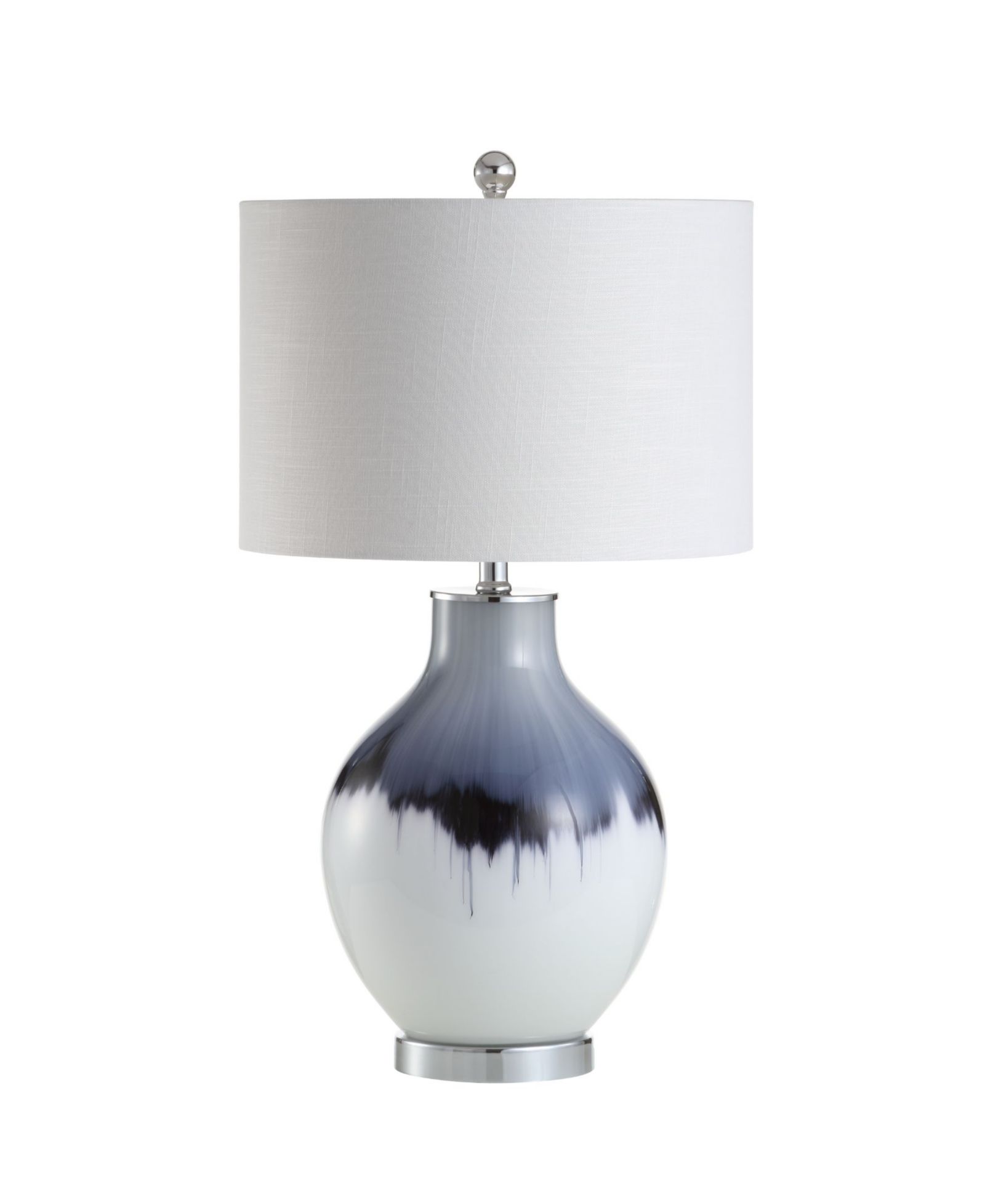 JONATHAN Y Mia 27" Glass/Metal LED Table Lamp