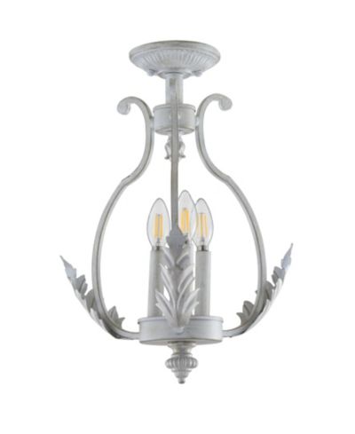 JONATHAN Y Austen 12.2" Metal LED Semi-Flush Mount