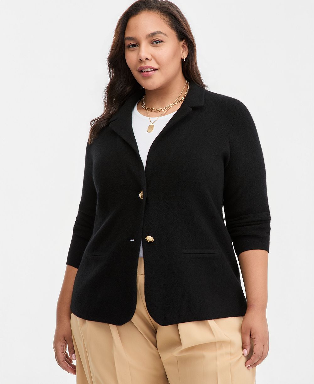 Блейзер Plus Size 100% кашемир Charter Club