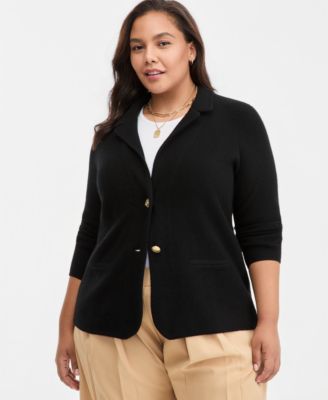 Блейзер Plus Size 100% кашемир Charter Club