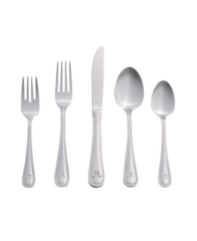 Набор столовых приборов Riverridge Beaded 46 Piece Monogrammed M, на 8 персон