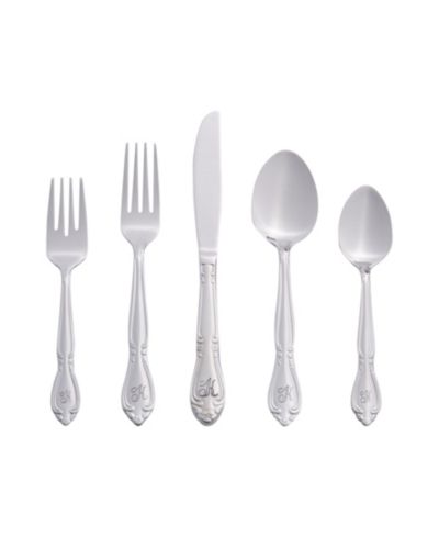 Набор столовых приборов Riverridge Rose 46 Piece Monogrammed