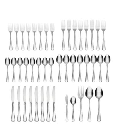 Oneida 18/0 Stainless Steel Flight 45-PC Flatware Set, Service for 8