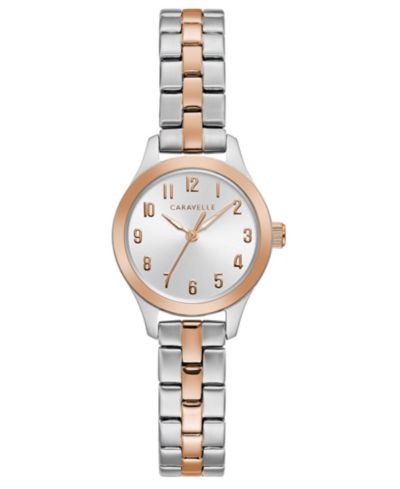 Caravelle Two-Tone часы на стальном браслете, 24mm