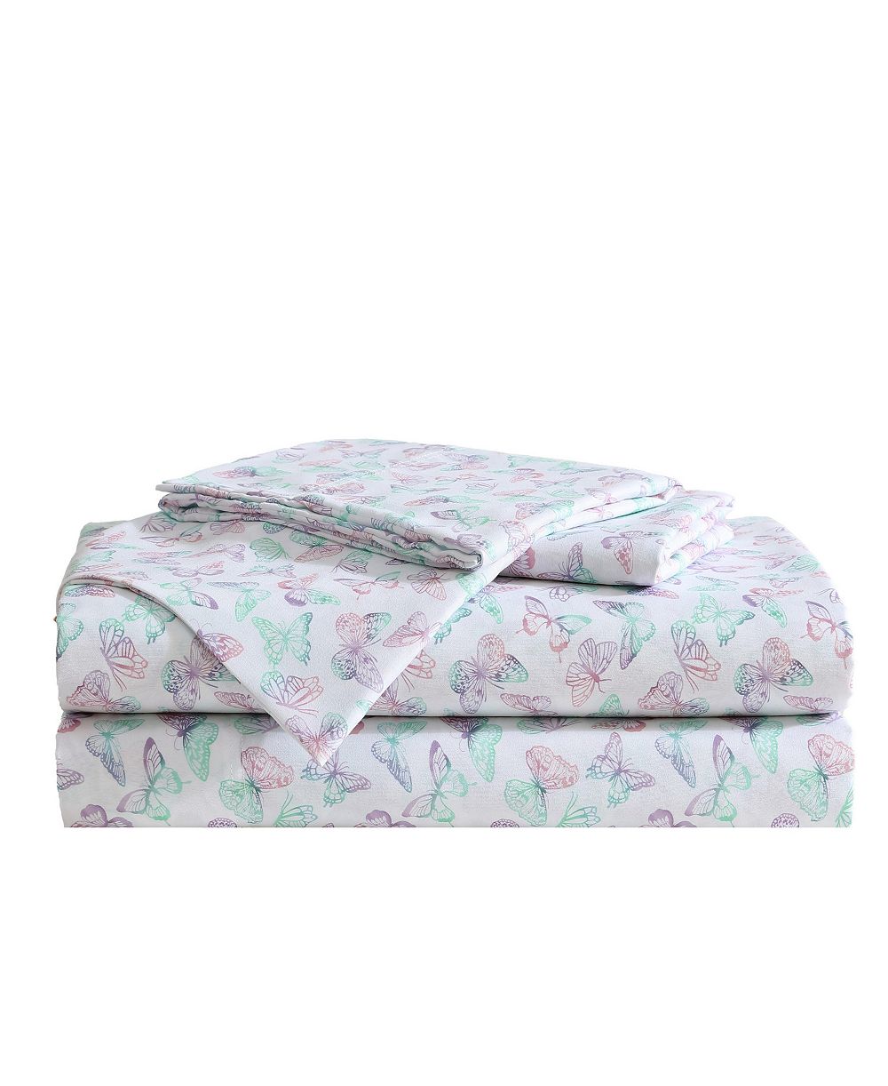 Комплект постельного белья Betsey Johnson Silky Microfiber, 3 шт., Twin