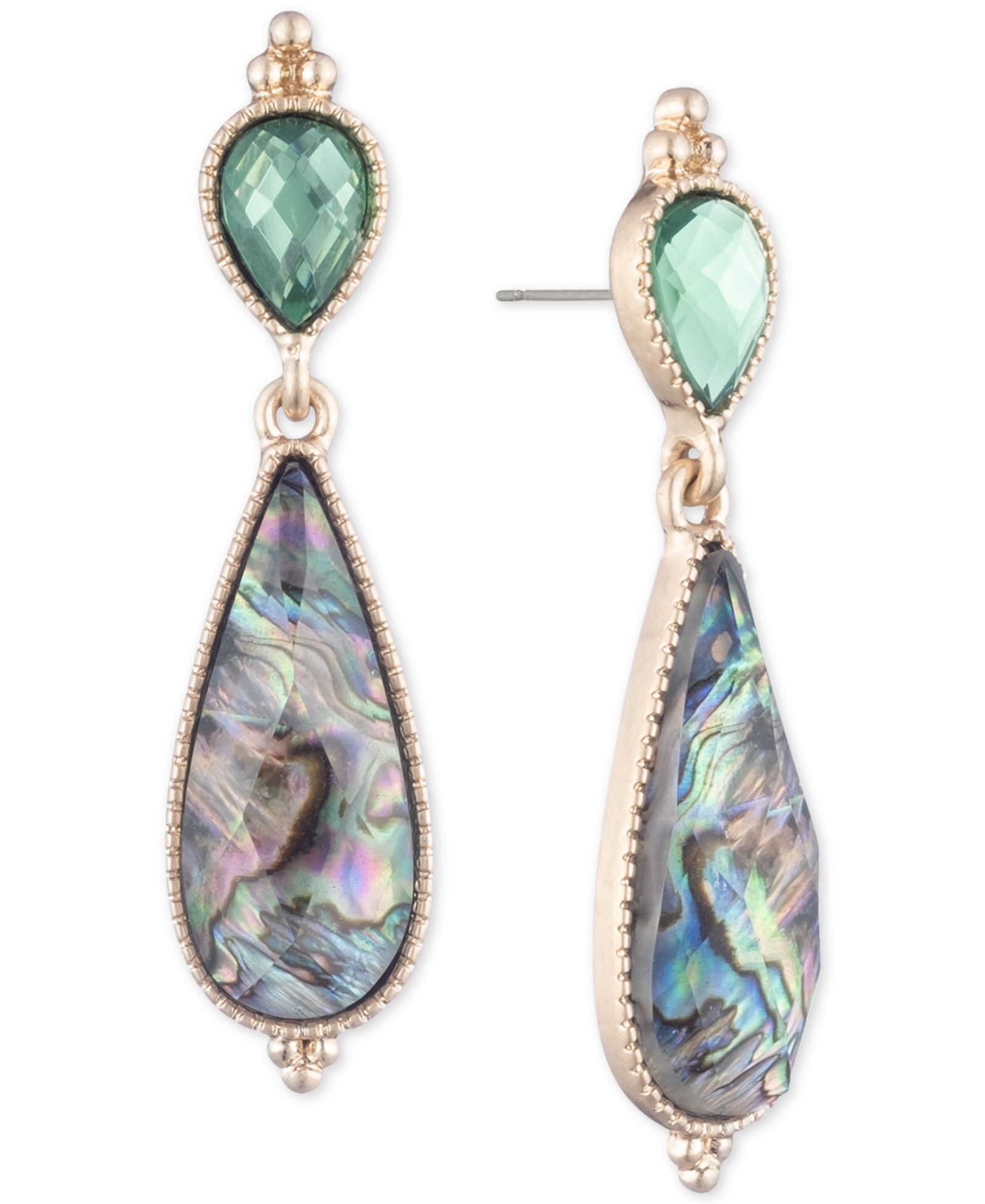 Серьги lonna & lilly Gold-Tone Stone Double Drop