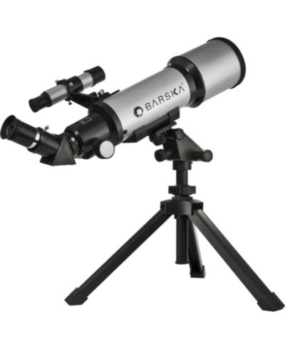 Компактный рефракторный телескоп Barska 300 Power, 40070 Starwatcher с настольным штативом и чехлом