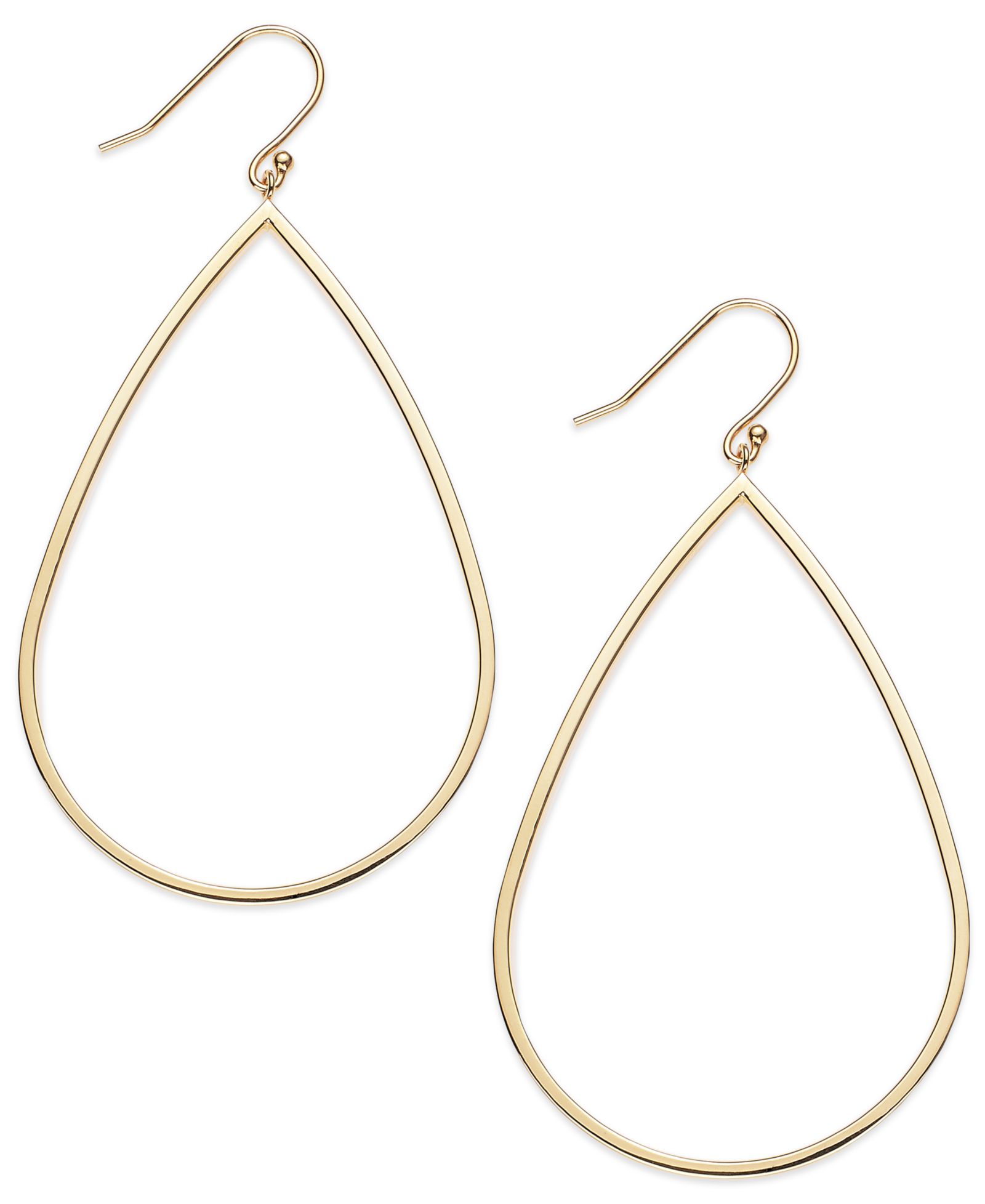 14k Gold Vermeil Earrings, Teardrop Dangle Earrings (Also in Sterling Silver)