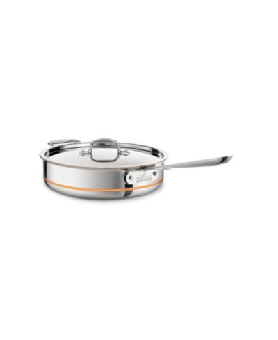 All-Clad Stainless Steel, Aluminum and Copper Core 5-Ply Bonded 5-Quart Saute Pan with Lid
