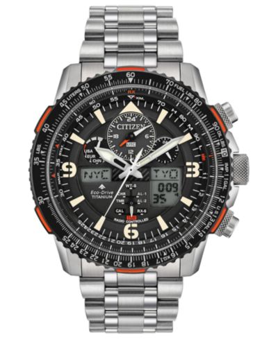 Citizen Мужские часы Promaster Skyhawk A-T Titanium Bracelet, 45mm