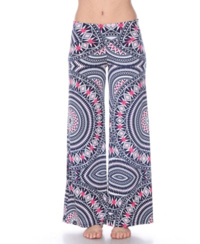 Брюки White Mark Geometric Print Palazzo