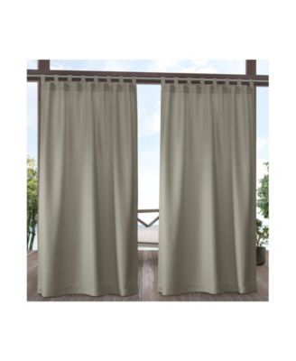 Комплект из 2 штор Exclusive Home Indoor/Outdoor Solid Cabana Tab Top, 54" x 108"