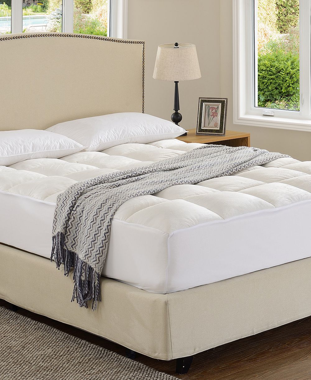 Cheer Collection Luxurious Microplush Mattress Topper, Full