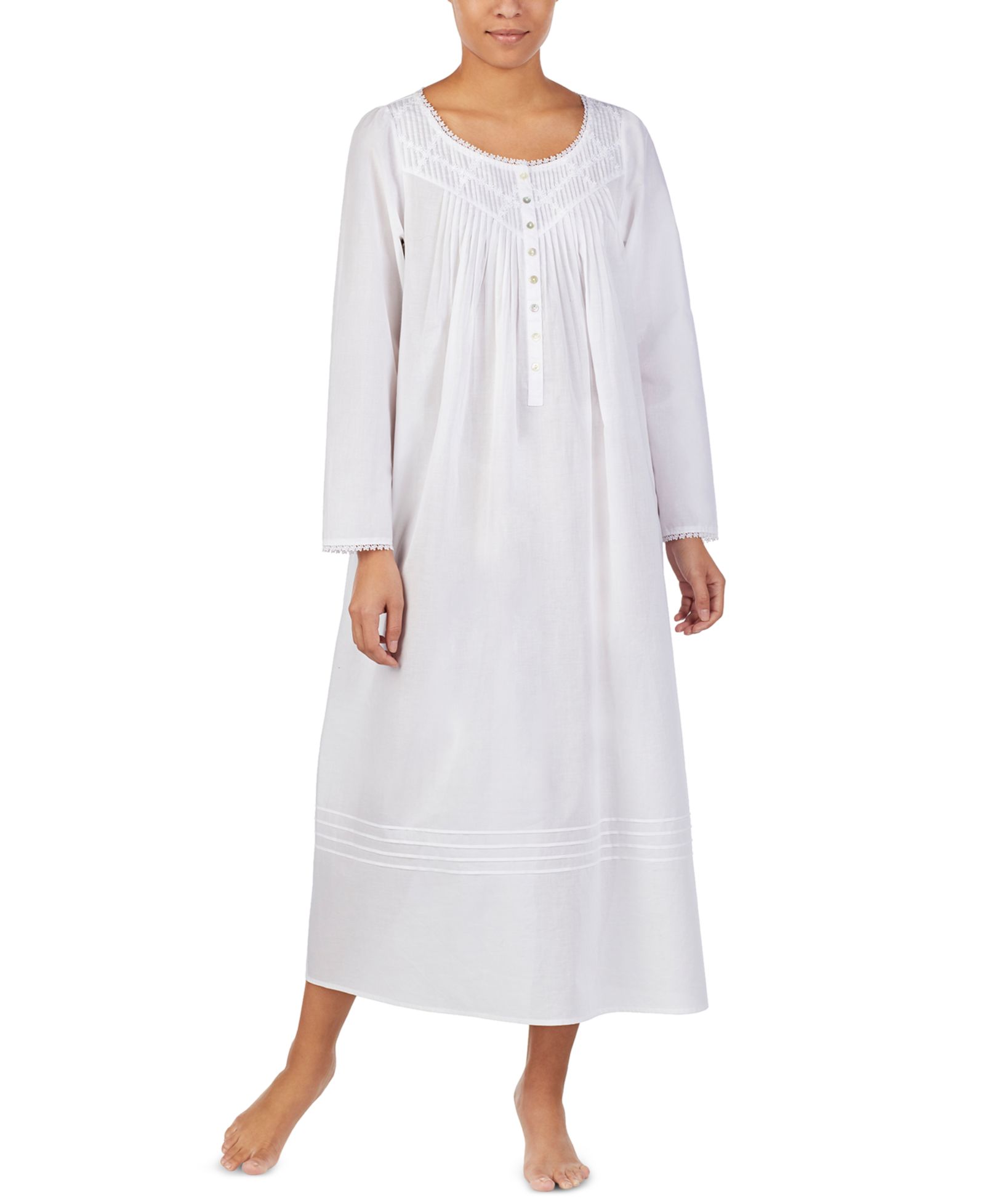 Eileen West Cotton Pintuck Ballet Nightgown
