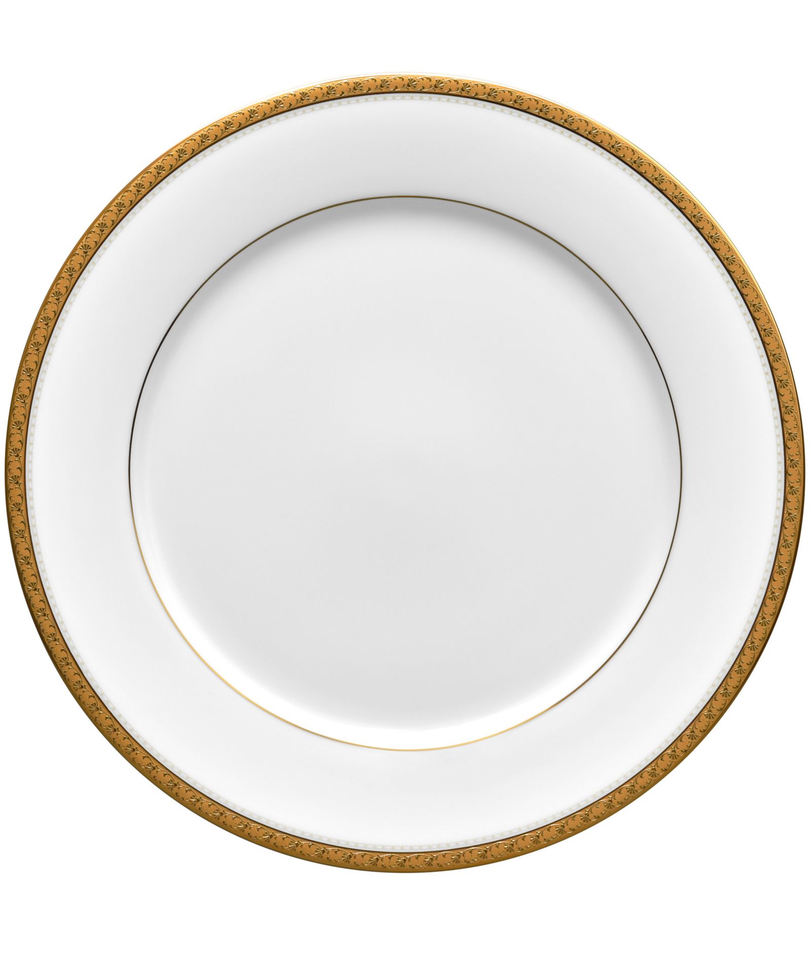 Золотая обеденная тарелка Noritake Charlotta