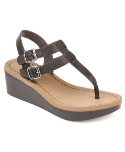 Journee Collection Женские сандалии-платформы Bianca с двойной пряжкой