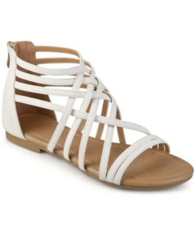 Journee Collection Women's Hanni Crisscross Strappy Flat Sandals
