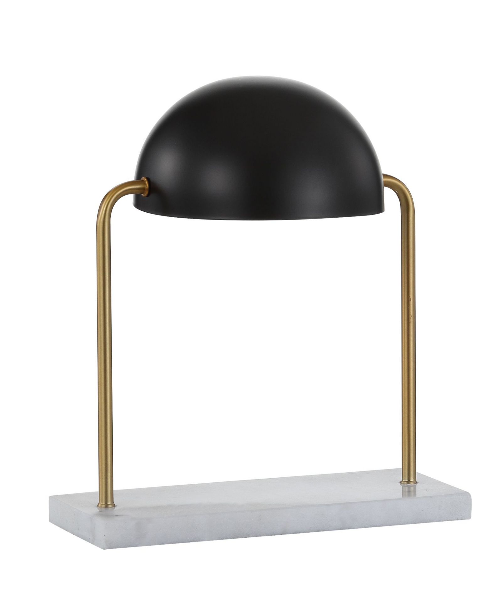 Jonathan Y лампа Art Deco Dome 13.5" с мраморным основанием Porter