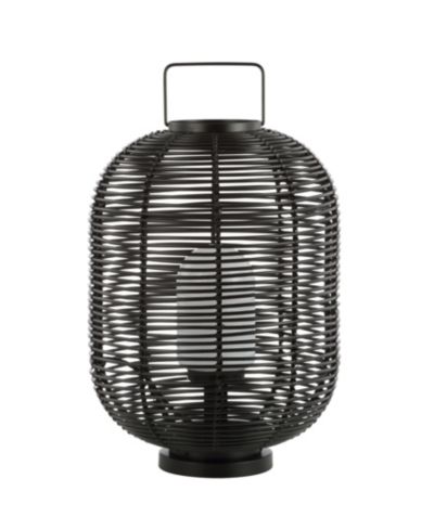 Уличный плетеный овальный LED фонарь JONATHAN Y Kandella 26.7" Asian