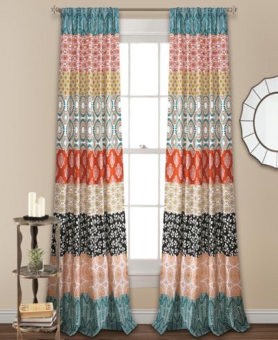 Комплект штор Lush Decor Bohemian Stripe 52" W x 84" L для спальни