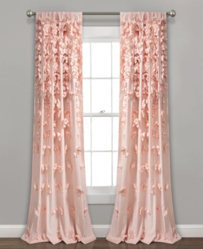 Шторы Lush Decor Riley Light Filtering – Cute Coquette Bow для спальни
