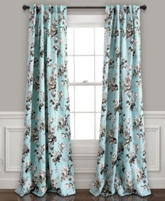 Шторы Lush Decor Tania floral, пара, 52x84, для гостиной