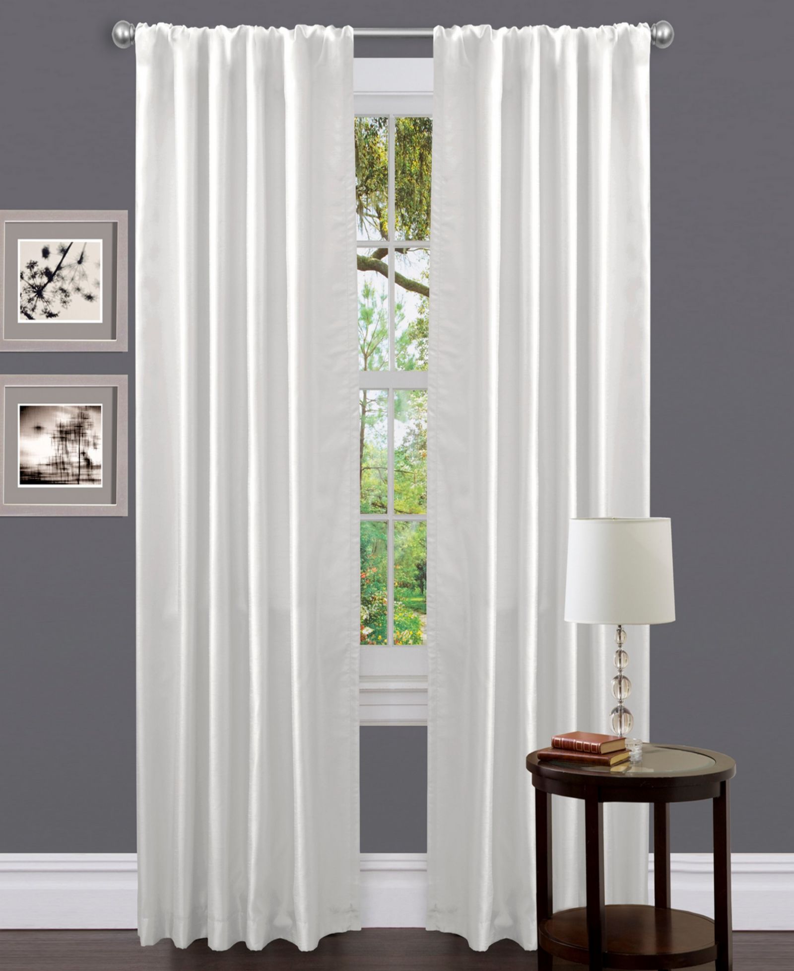 Lush Decor штора Venetian Light Filtering, белая, 54"W x 84"L