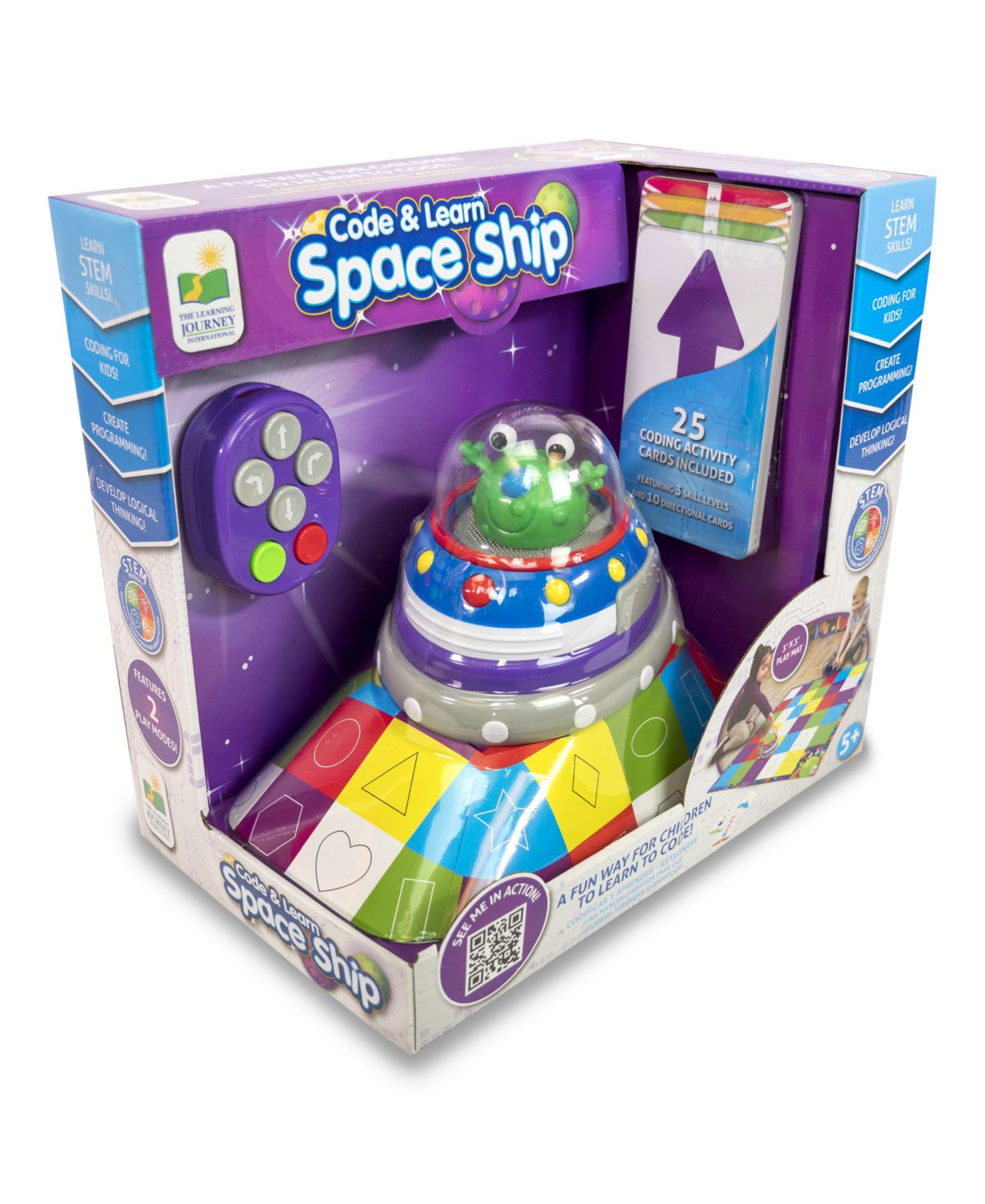 The Learning Journey Code & Learn Space Ship Coding Learning Toy, Ages 5+