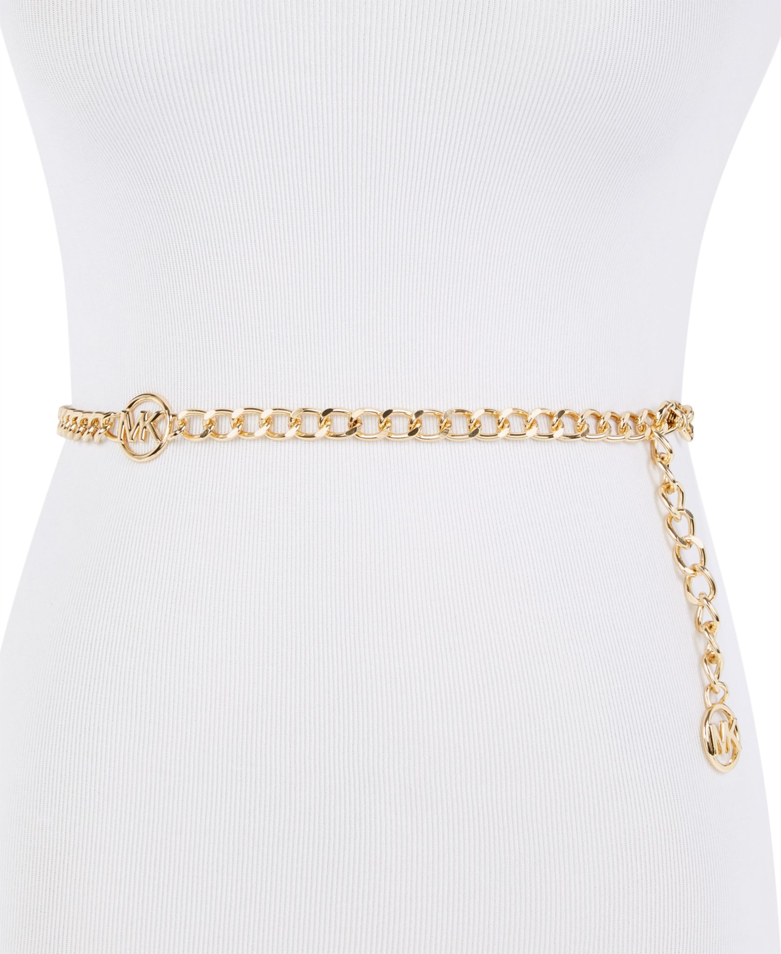MICHAEL Michael Kors Women's MK Logo Metal Chain Belt