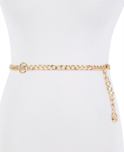 Женский металлический ремешок MK Logo Chain Belt