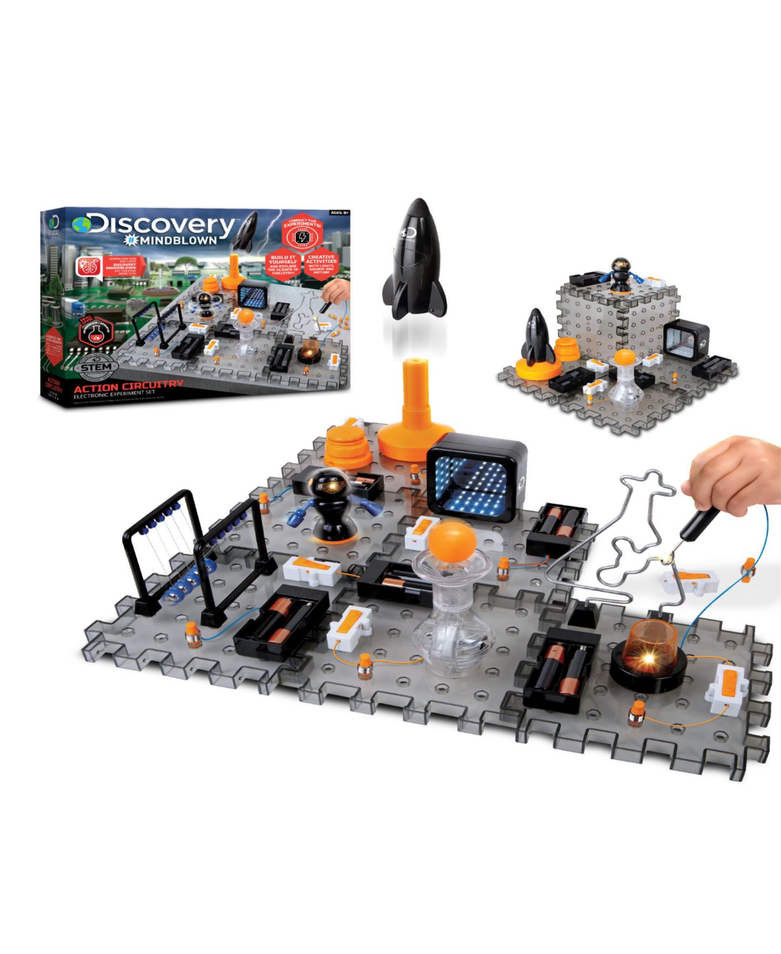 Discovery #mindblown Action Circuitry Electronics Experiment Set, Ages 8+