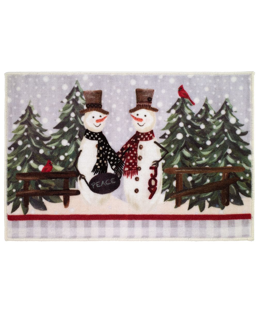 Праздничный хлопковый коврик для ванной Avanti Country Friends Holiday Nylon, 20" x 30"