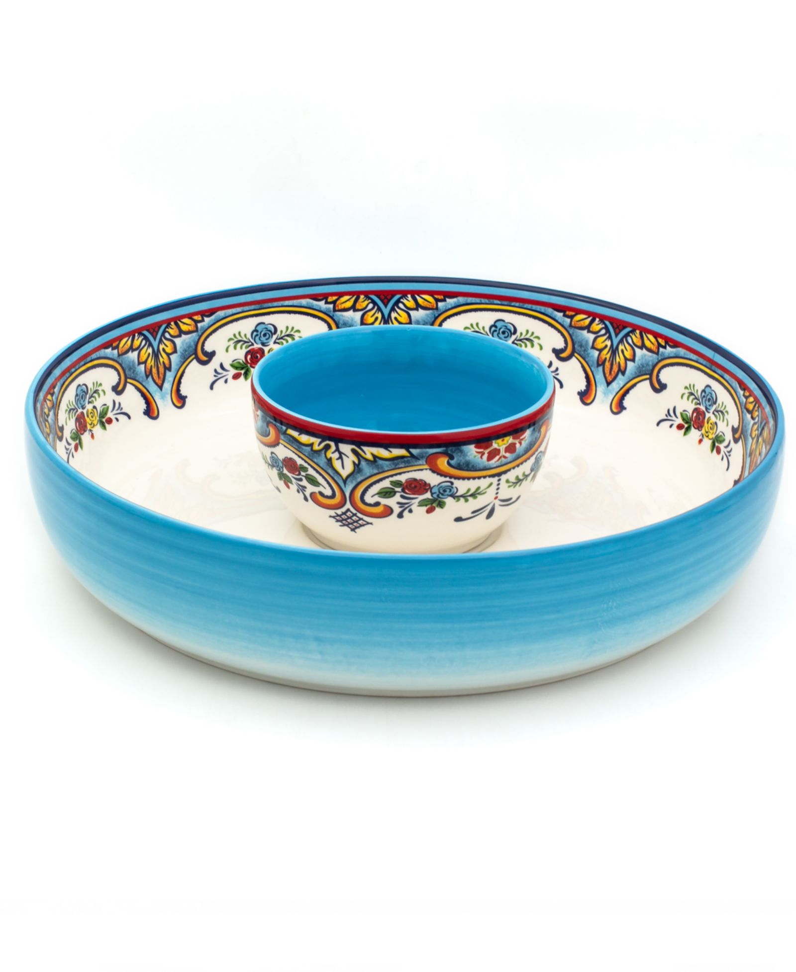 Euro Ceramica Zanzibar набор для чипсов и дипа