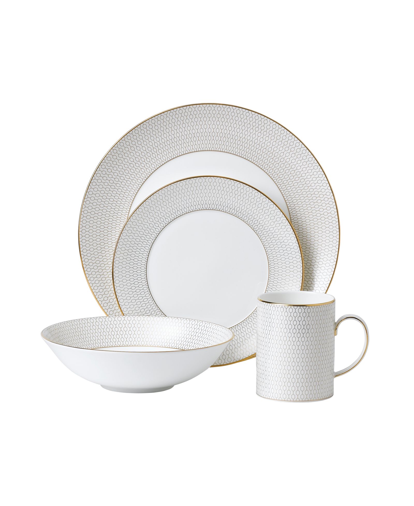 Wedgwood Gio Gold сервировочный набор из 4 предметов