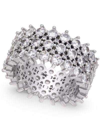 I.N.C. International Concepts Silver-Tone Pavé Ring, Created for Macy's