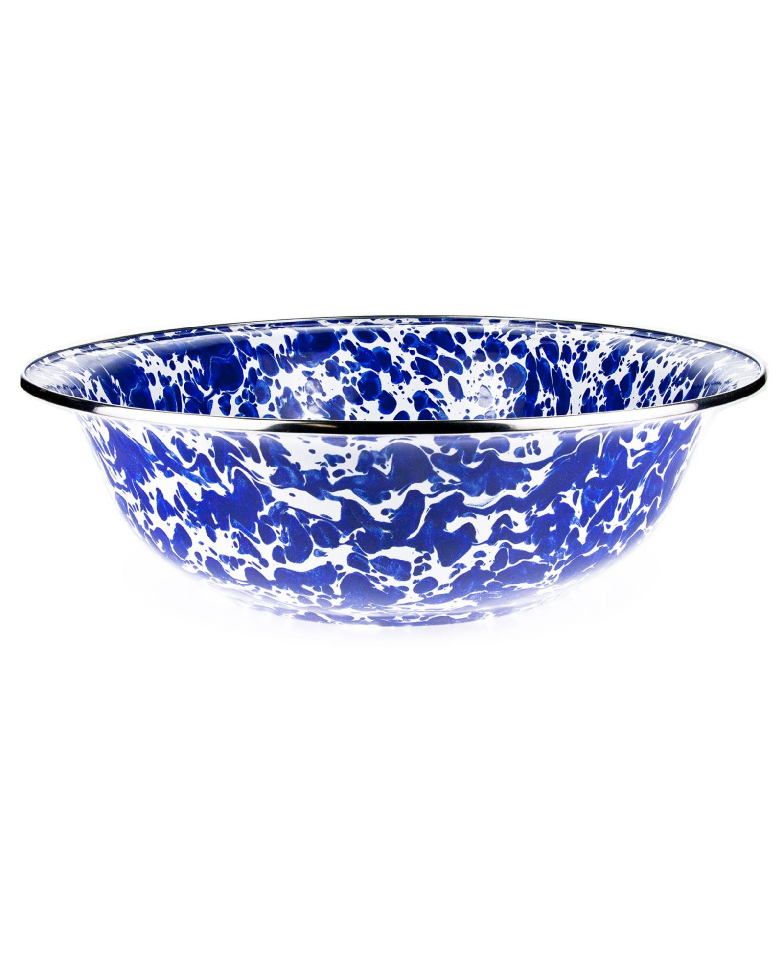 Golden Rabbit Swirl Enamelware Collection 4 Quart Serving Bowl