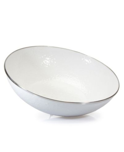 Golden Rabbit эмалированная миска для сервировки 5 кварт, белая, коллекция Solid White