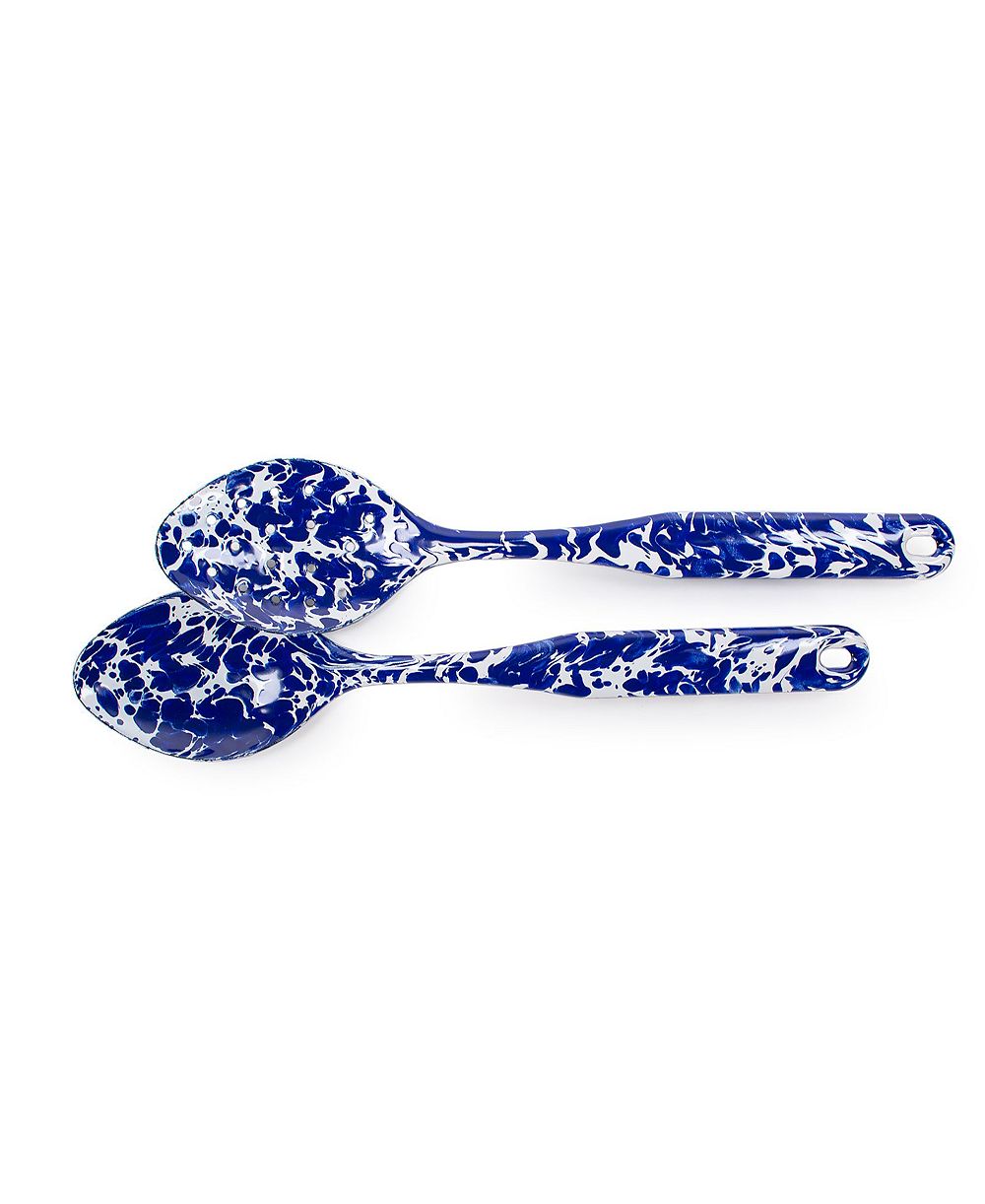 Набор из 2 ложек Golden Rabbit Cobalt Swirl Enamelware Collection