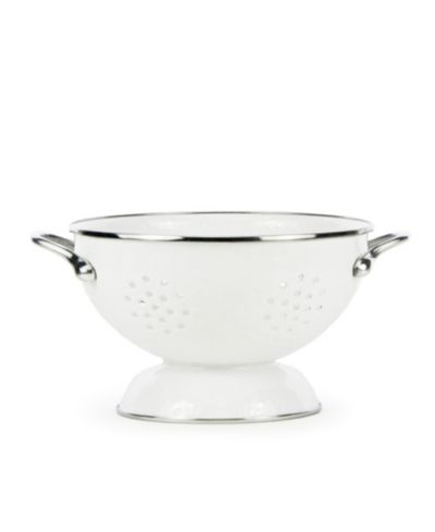 Коллекция эмалевой посуды Golden Rabbit Solid White 1.5 Quart Colander