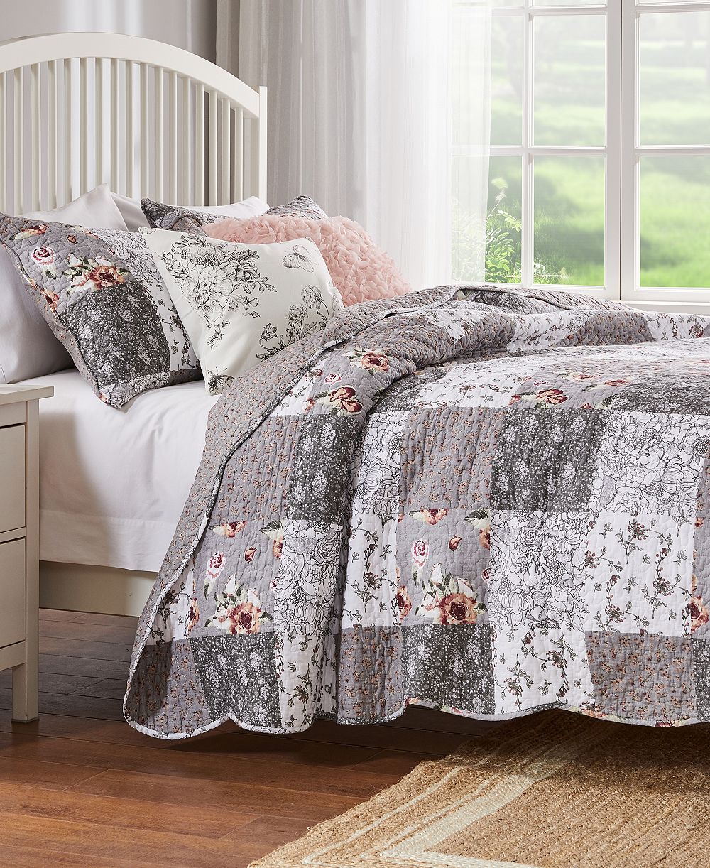 Greenland Home Fashions Giulia 3-Pc. Quilt Set, King