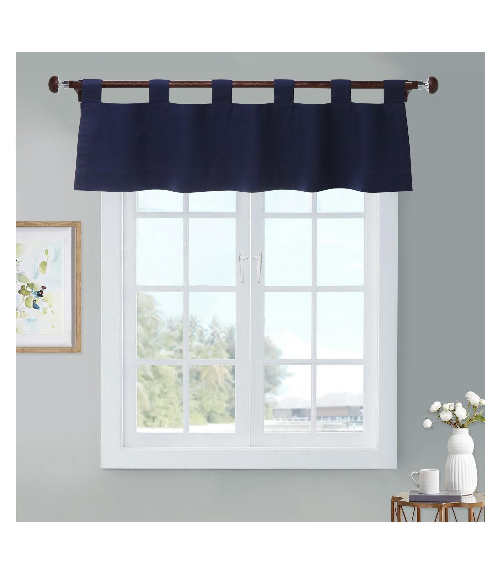 Thermalogic Weathermate Room Darkening Tab Top Flat Valance for Windows