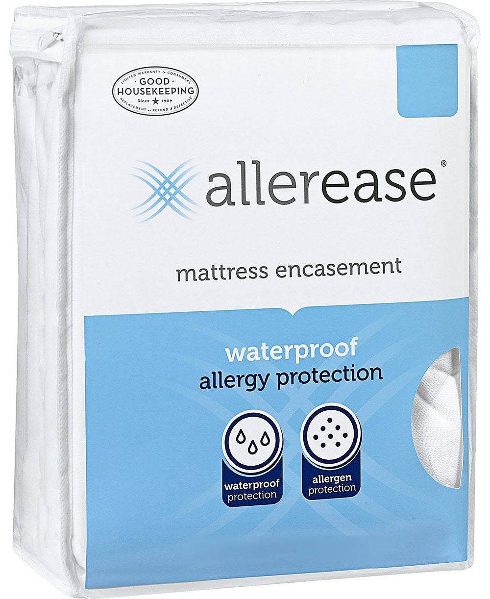 AllerEase Waterproof Allergy Protection Zippered Mattress Protector, Twin