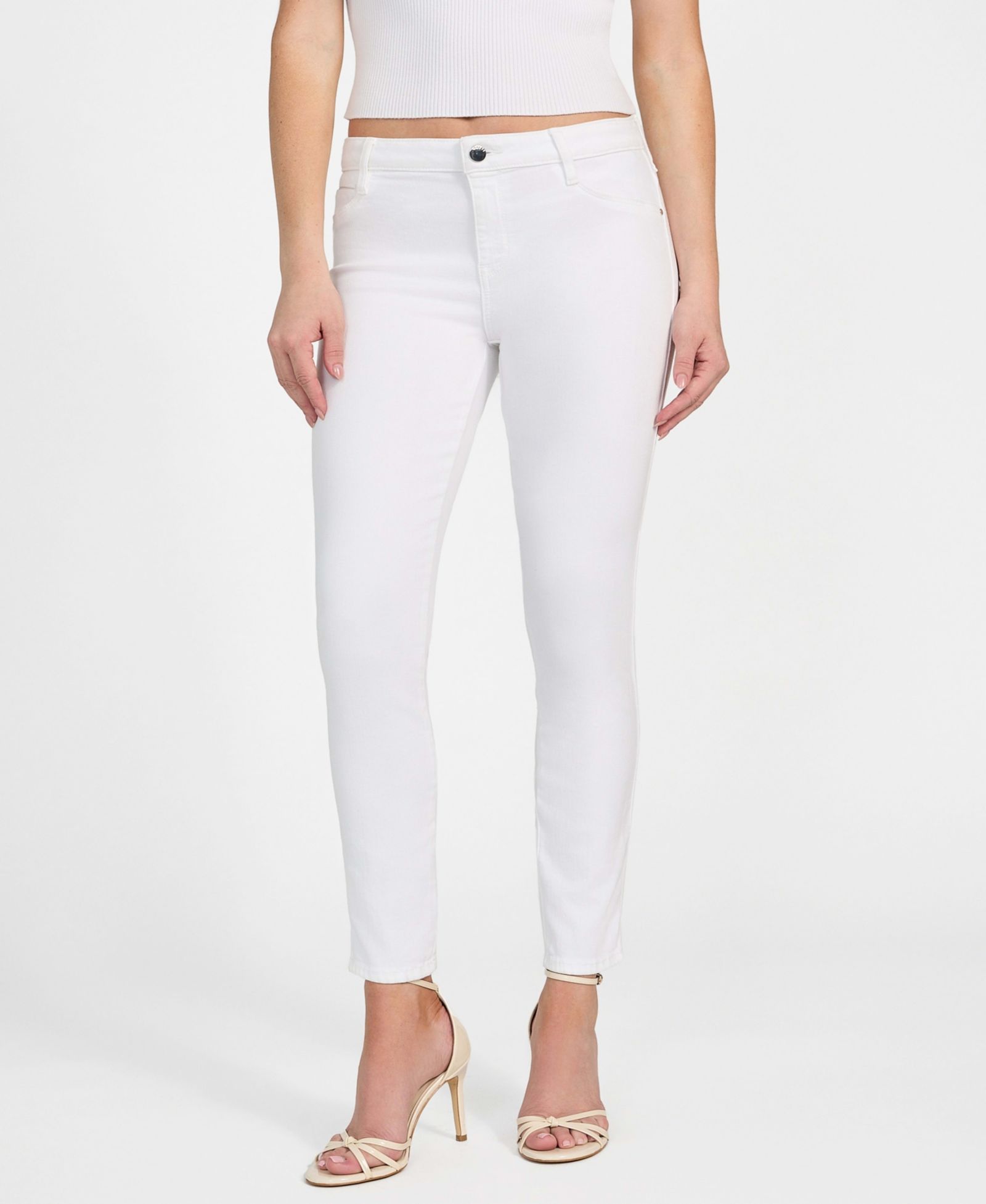 GUESS Women's Mid-Rise Sexy Curve Skinny Jeans